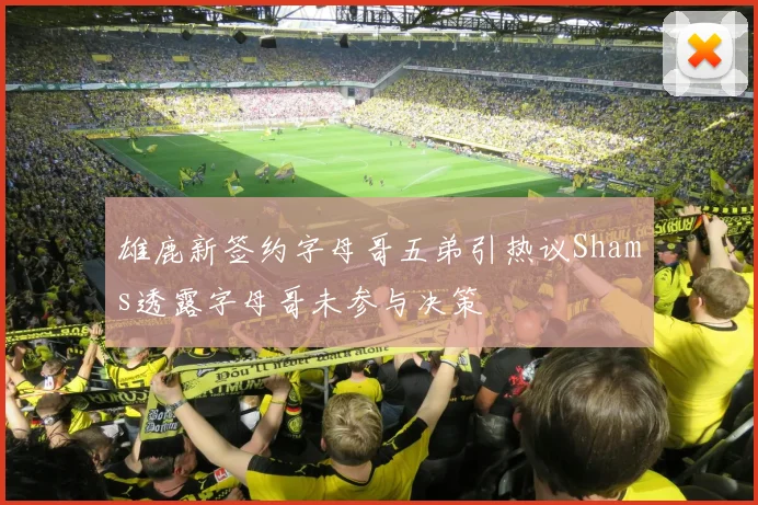雄鹿新签约字母哥五弟引热议Shams透露字母哥未参与决策